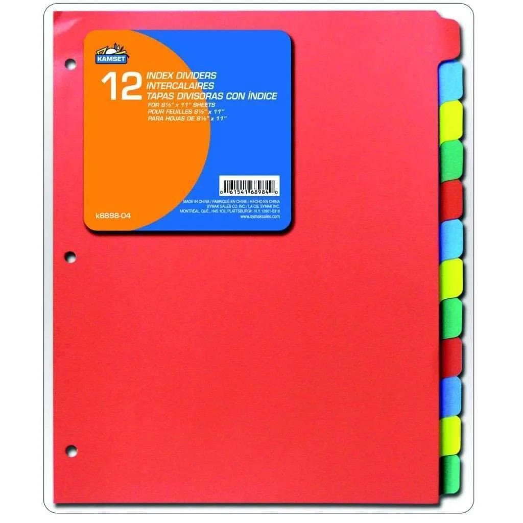 Next-Generation Index Dividers – 12 Contemporary