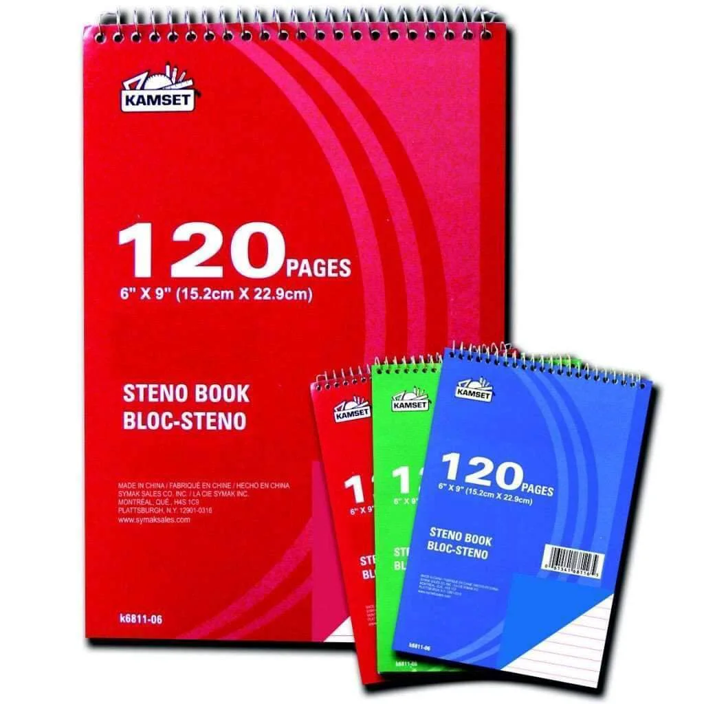 Healthy Steno Book – 120 Organic