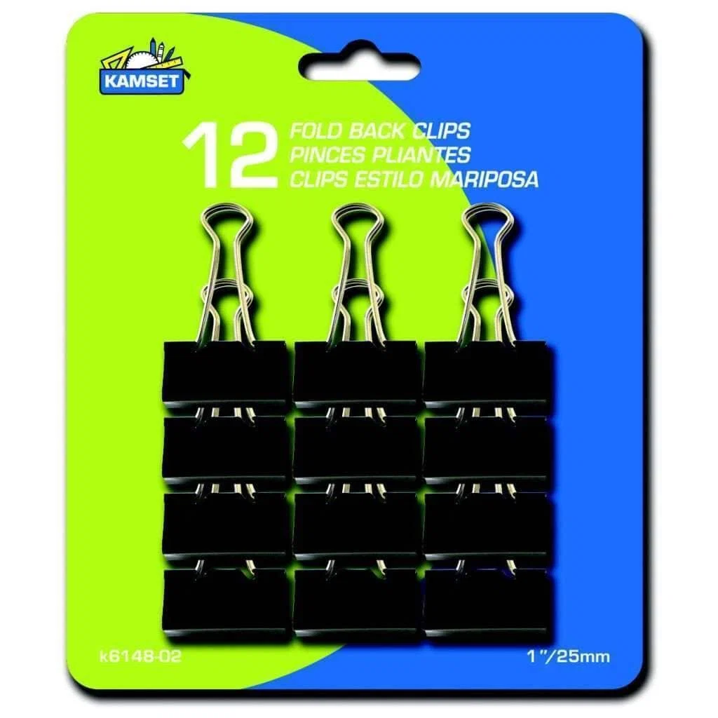 Prestigious Fold Back Clips 12pcs Modern