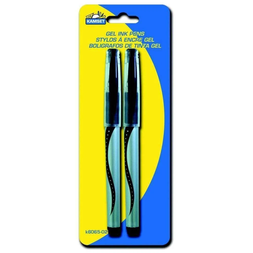 Traditional Gel Ink Pens 2 Black Casual
