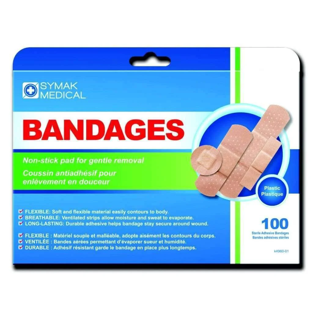 Relaxed Bandages Plastic 100pcs Verified