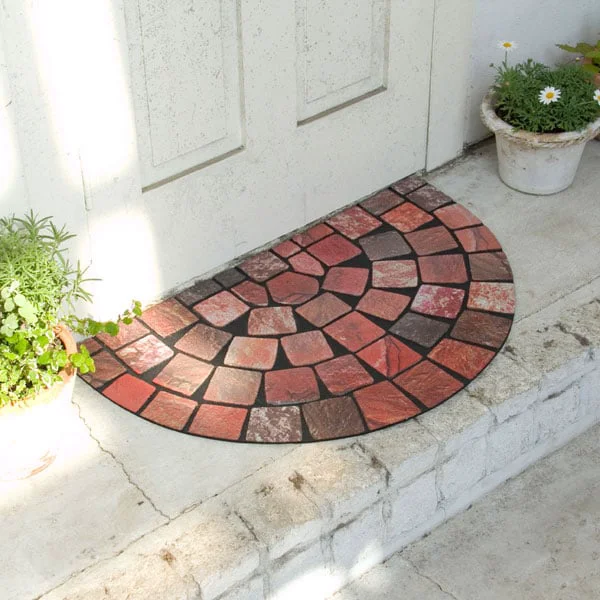 Dependable DOOR MAT SEMICIRCLE Innovative