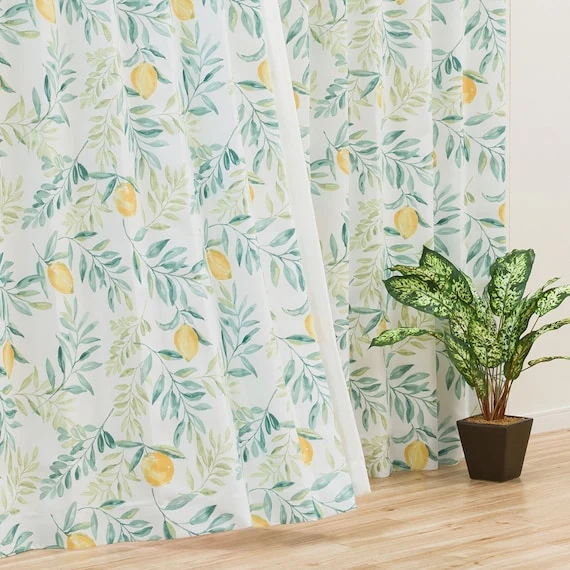 Specialty CURTAIN LEMON LEAF 100X178X2 Comfortable
