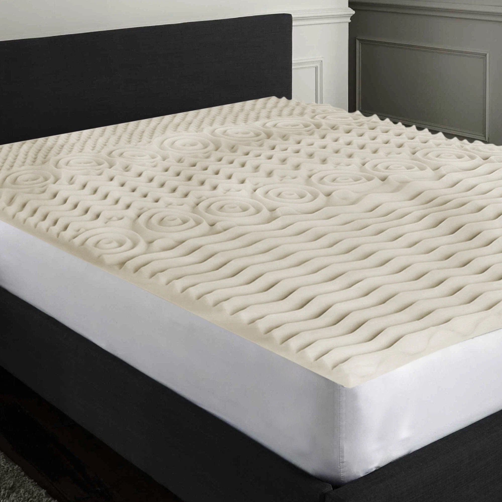Trendy Studio 707 – Convoluted 5 Zone Foam Mattress Topper Expertly Made