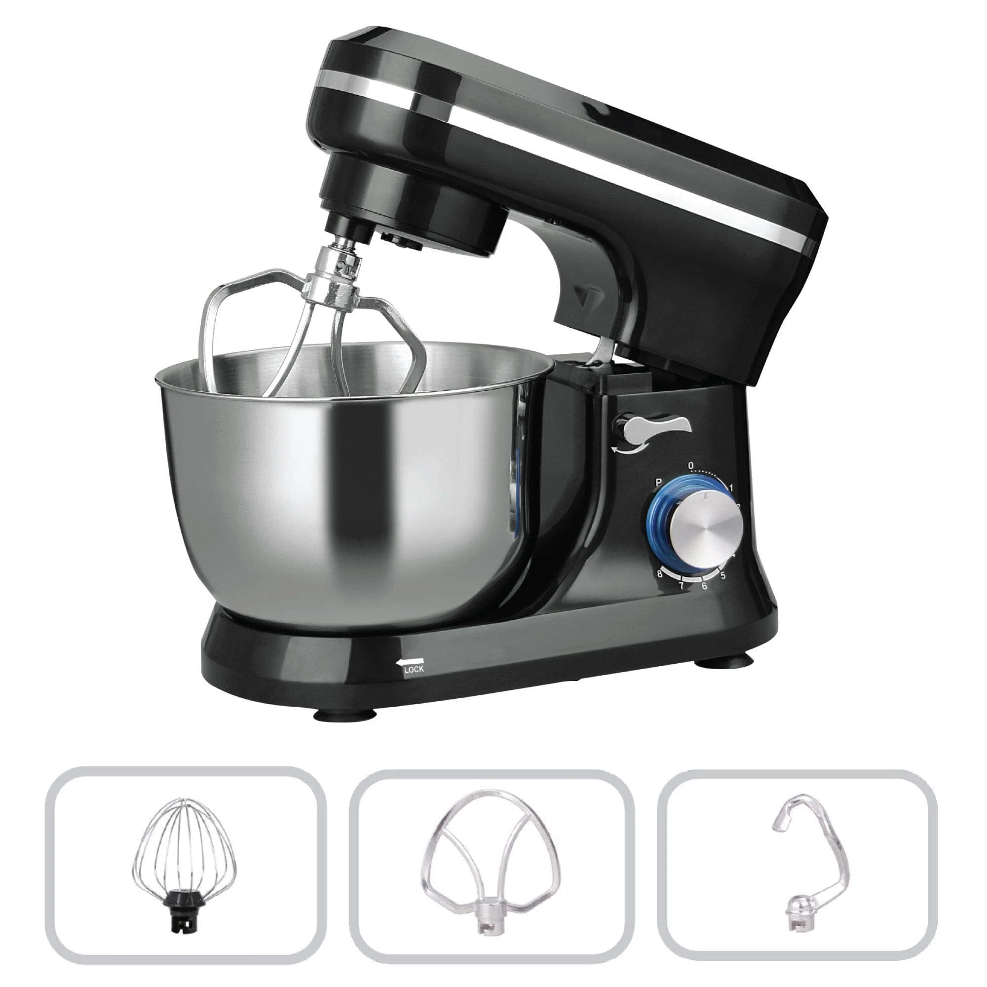 Durable Massimo – 8-Speed Stand Mixer Certified