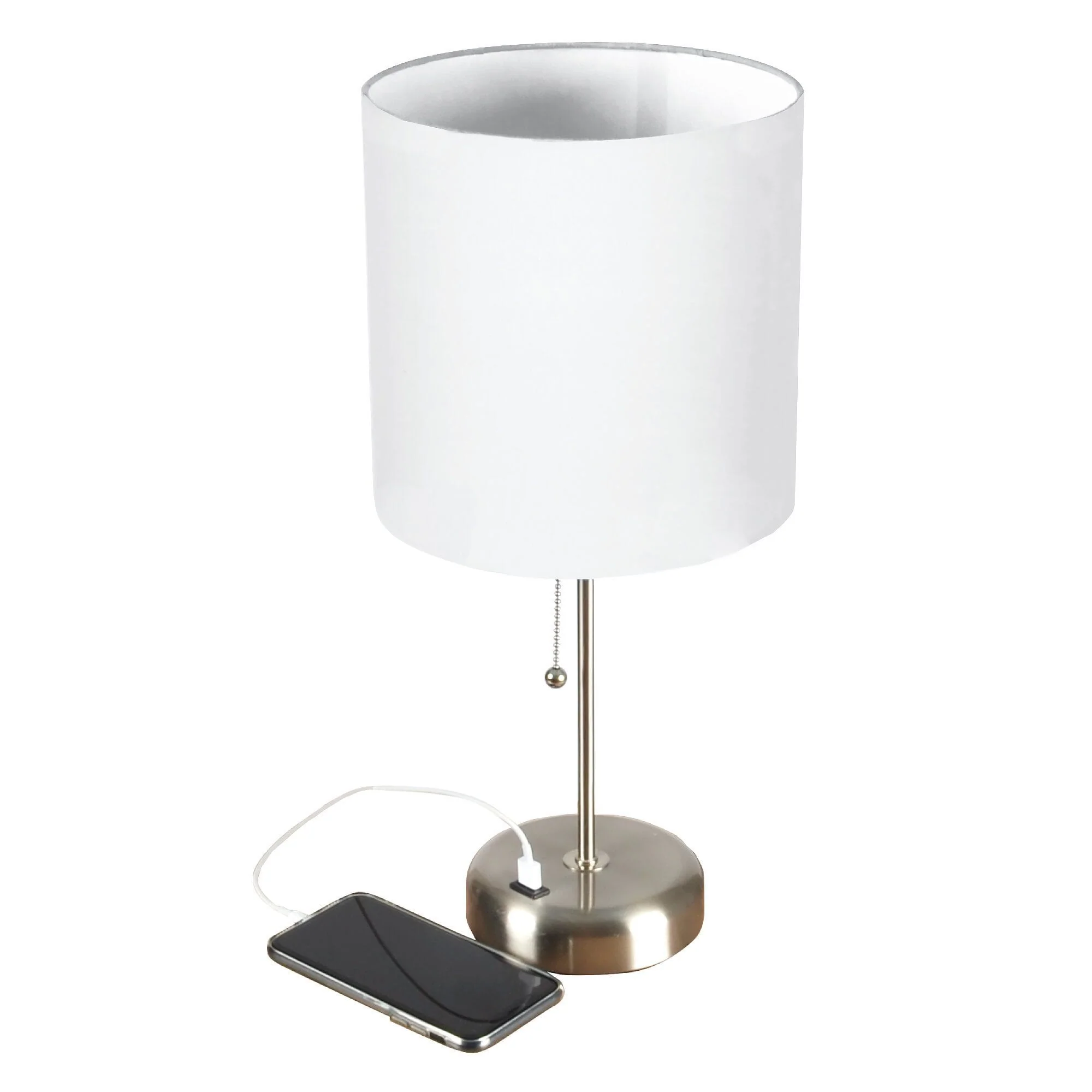Authentic Table Lamp with Device Charger Base Premium Material