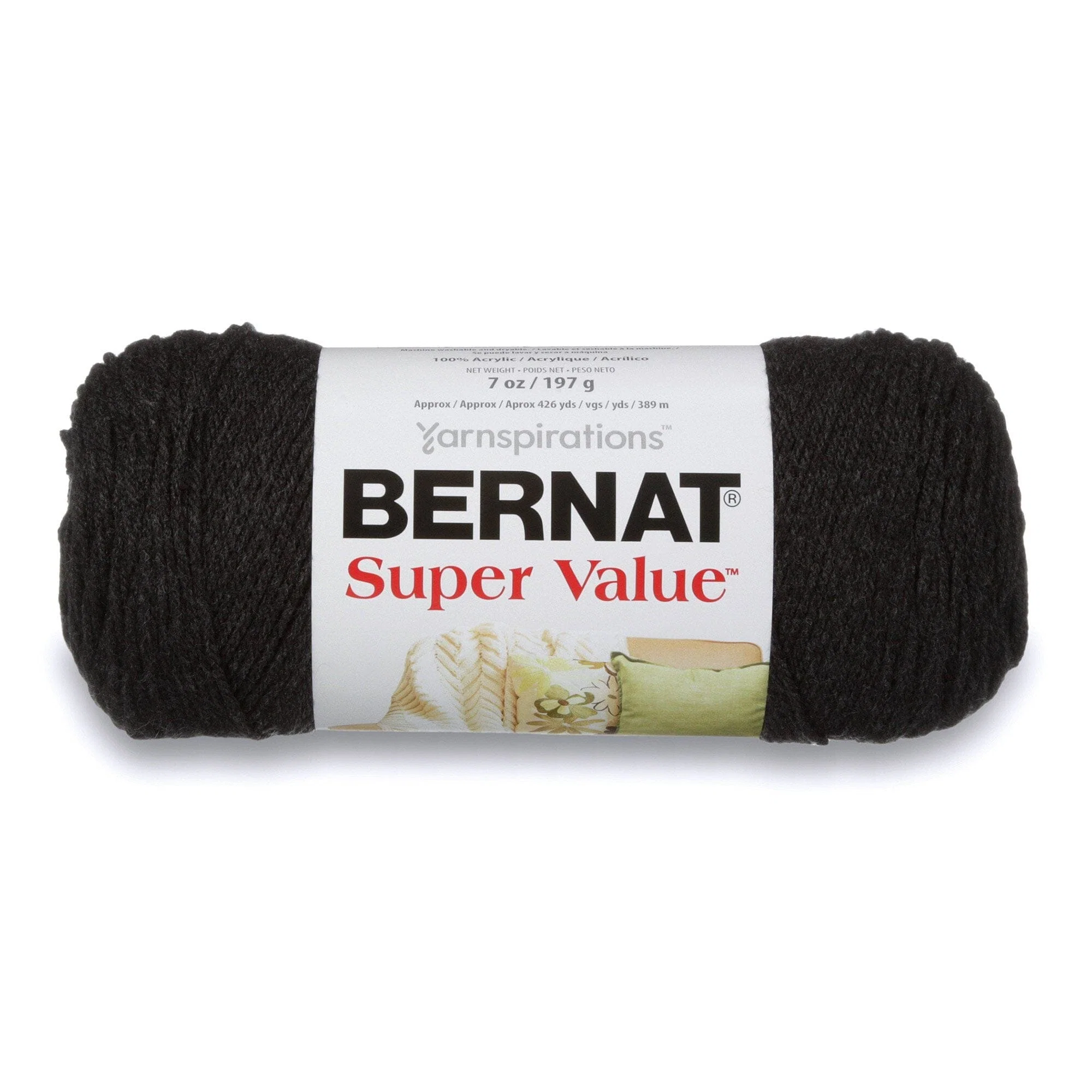 Functional Bernat Super Value 3-197G Dark Grey World-Class