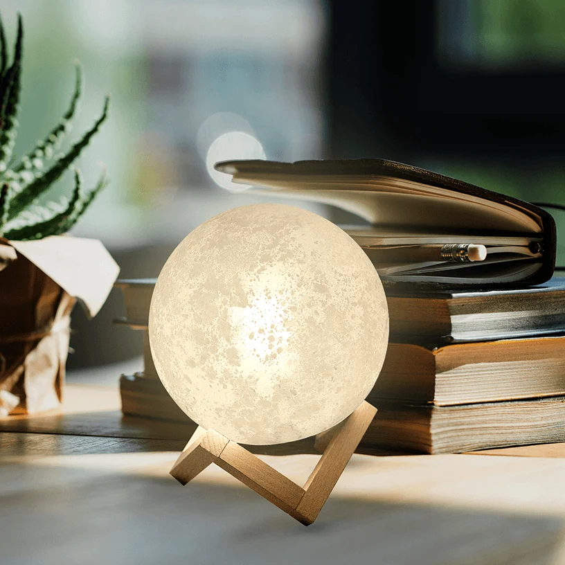 Solid Moon Lamp Versatile