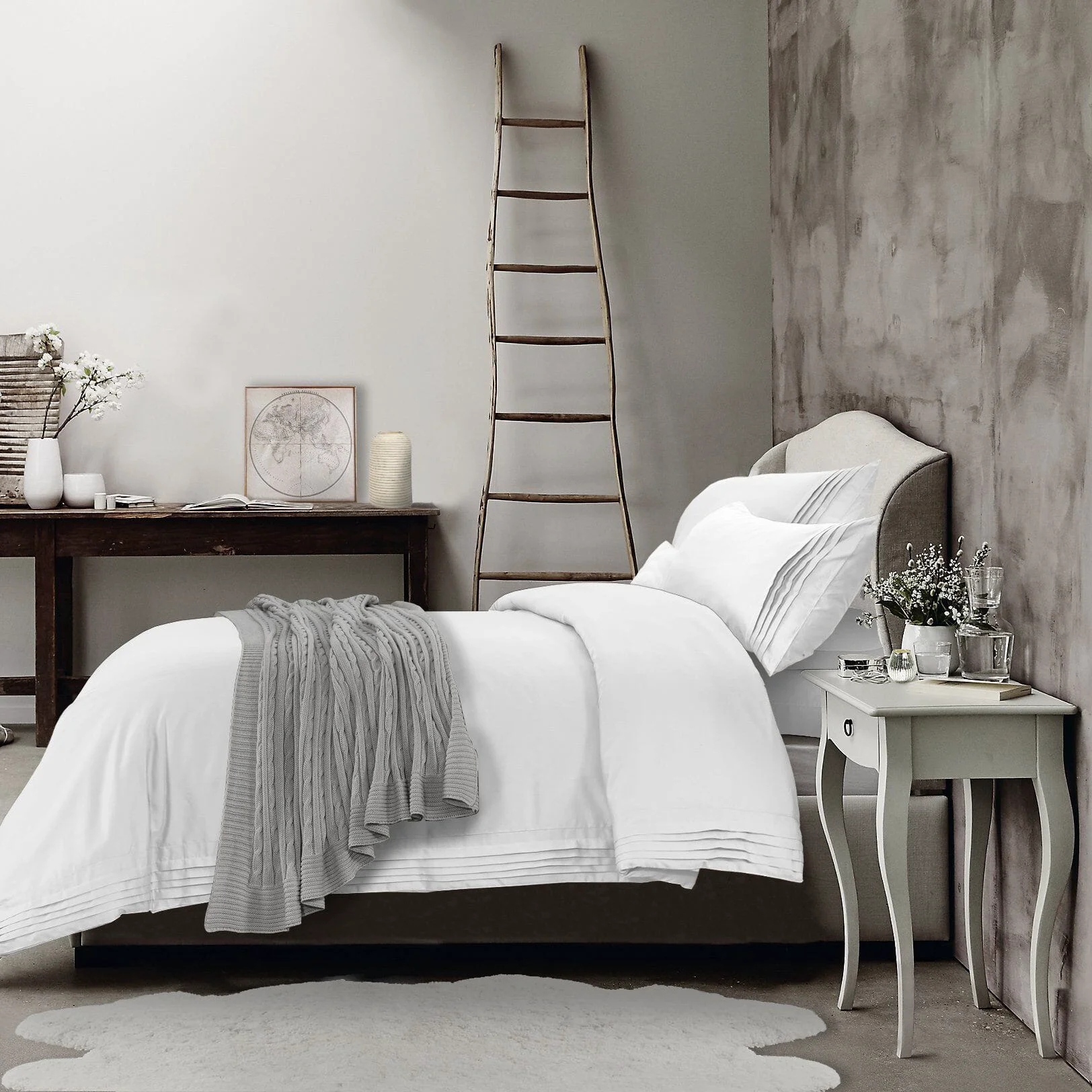Comfortable Lauren Taylor Signature – Hotel Pleated Duvet Cover Set 320 Threads Fast
