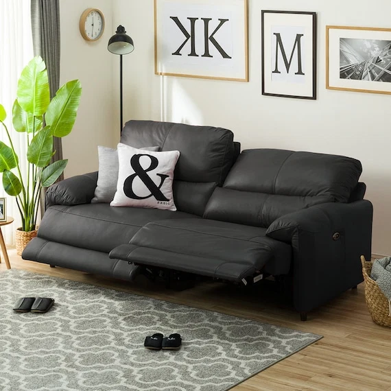 Solid 3P ELECTRIC SOFA JAFFA SK GY Prestigious