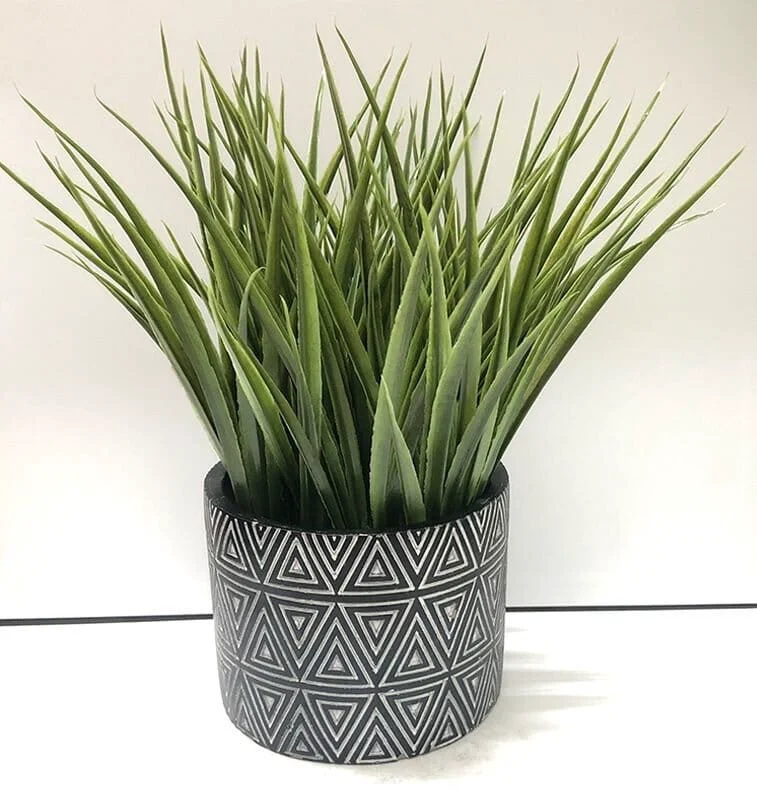 Advanced Artificial Greens Potted Plant Diamond Pattern 13 x 25 cm Breathable