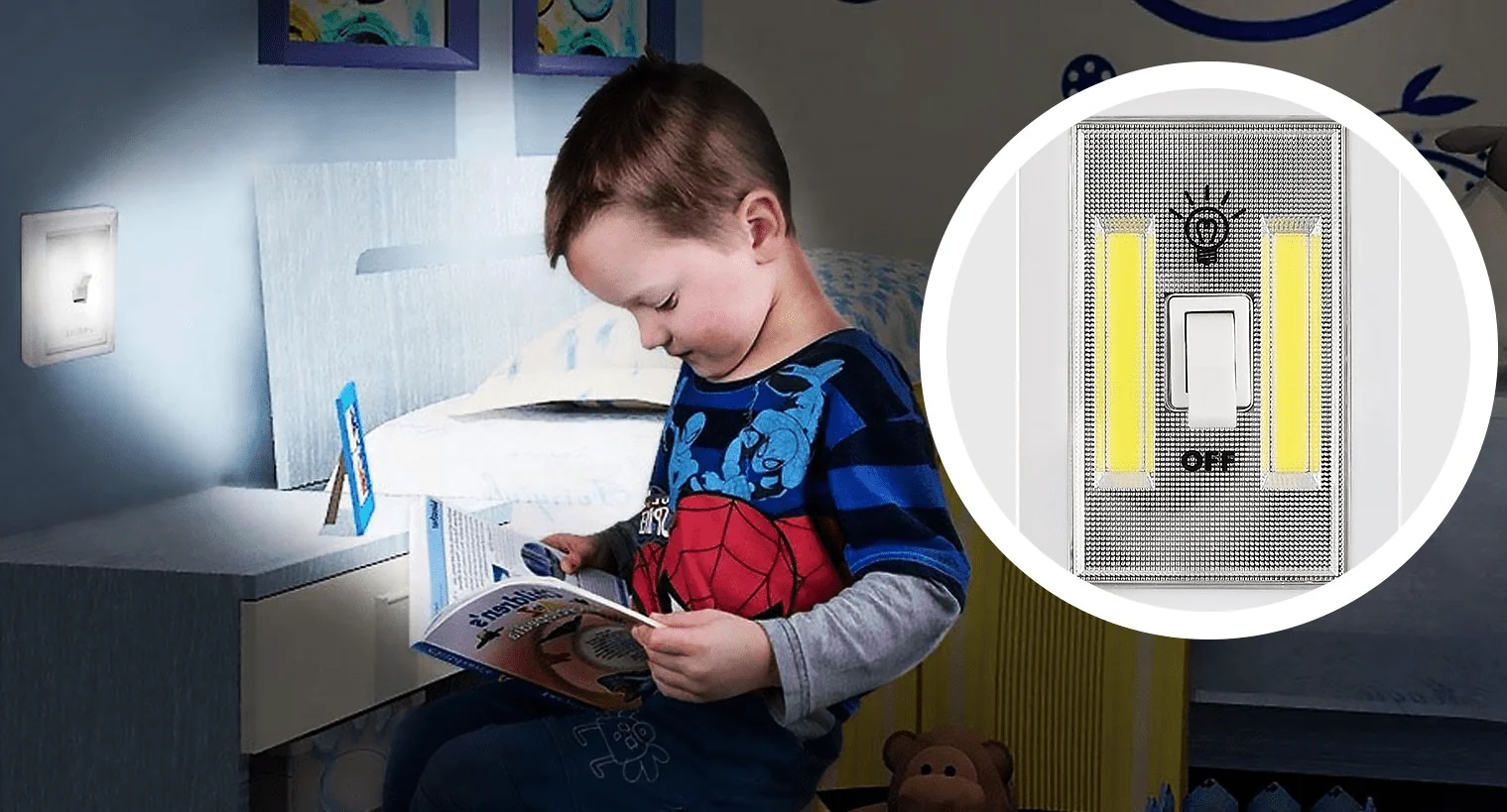 Minimalist COB LED Wall Switch Light 5W Enhanced