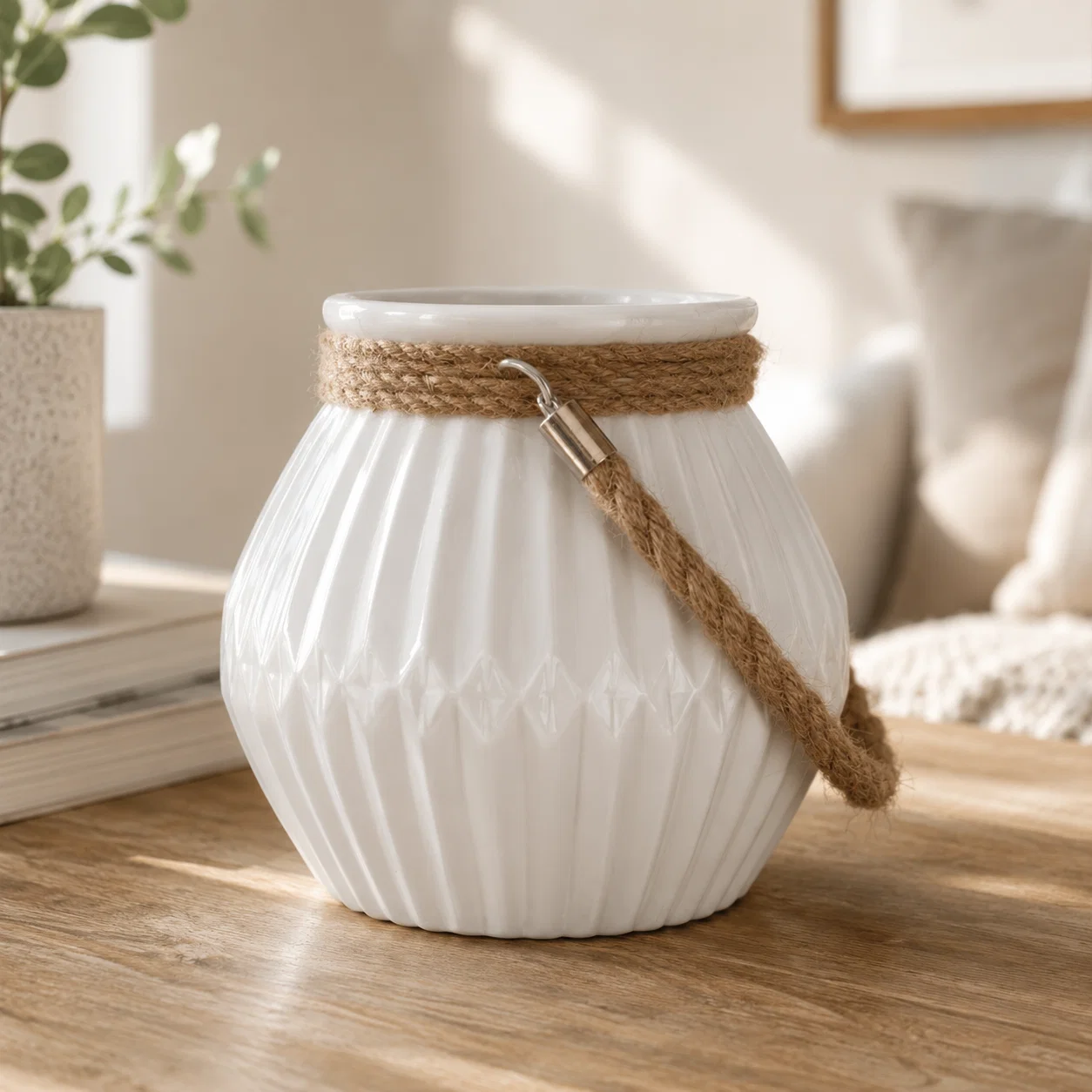 Dependable Lantern W jute Rope Powerful