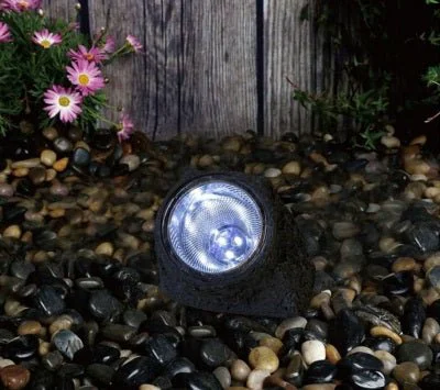 Solid Solar Rock Garden Light Green