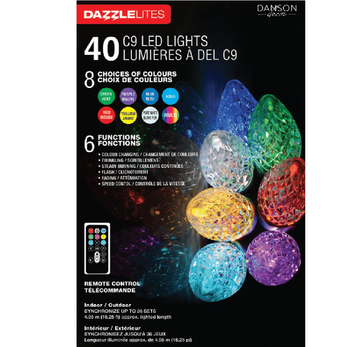 Efficient 40lt C9 Multi Function Led With rf Easy-to-Use
