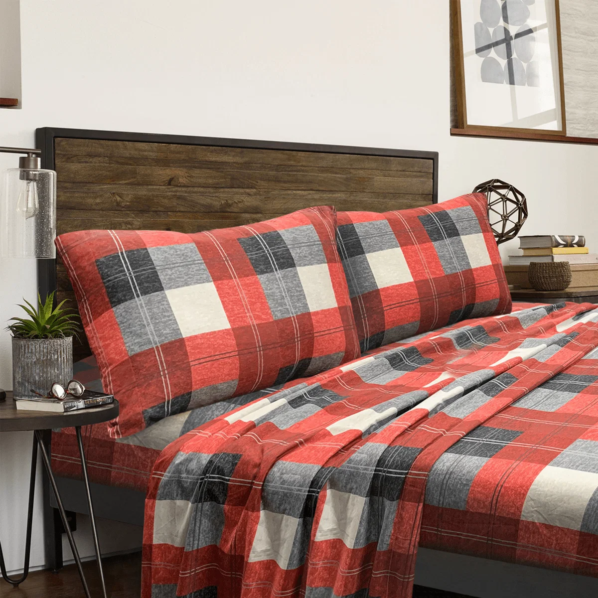 Clean Chanteclair Patchwork Microfiber Sheet Set Smooth