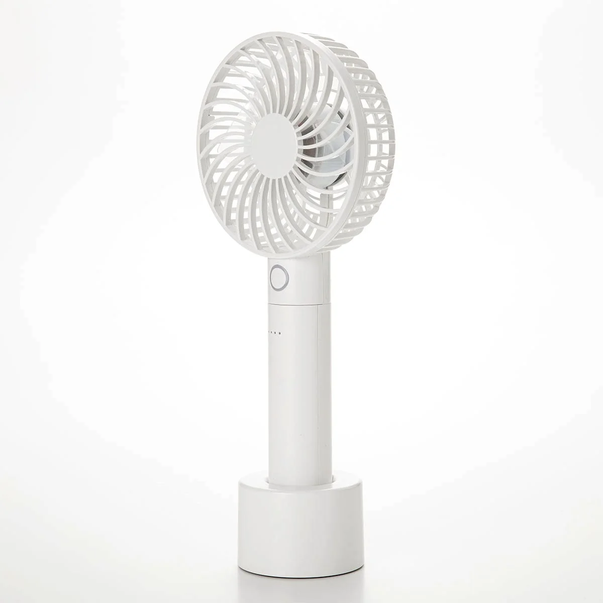Smooth HANDY FAN AND POWERBANK WITH CHARGEABLE BASE HF316WH Minimalist