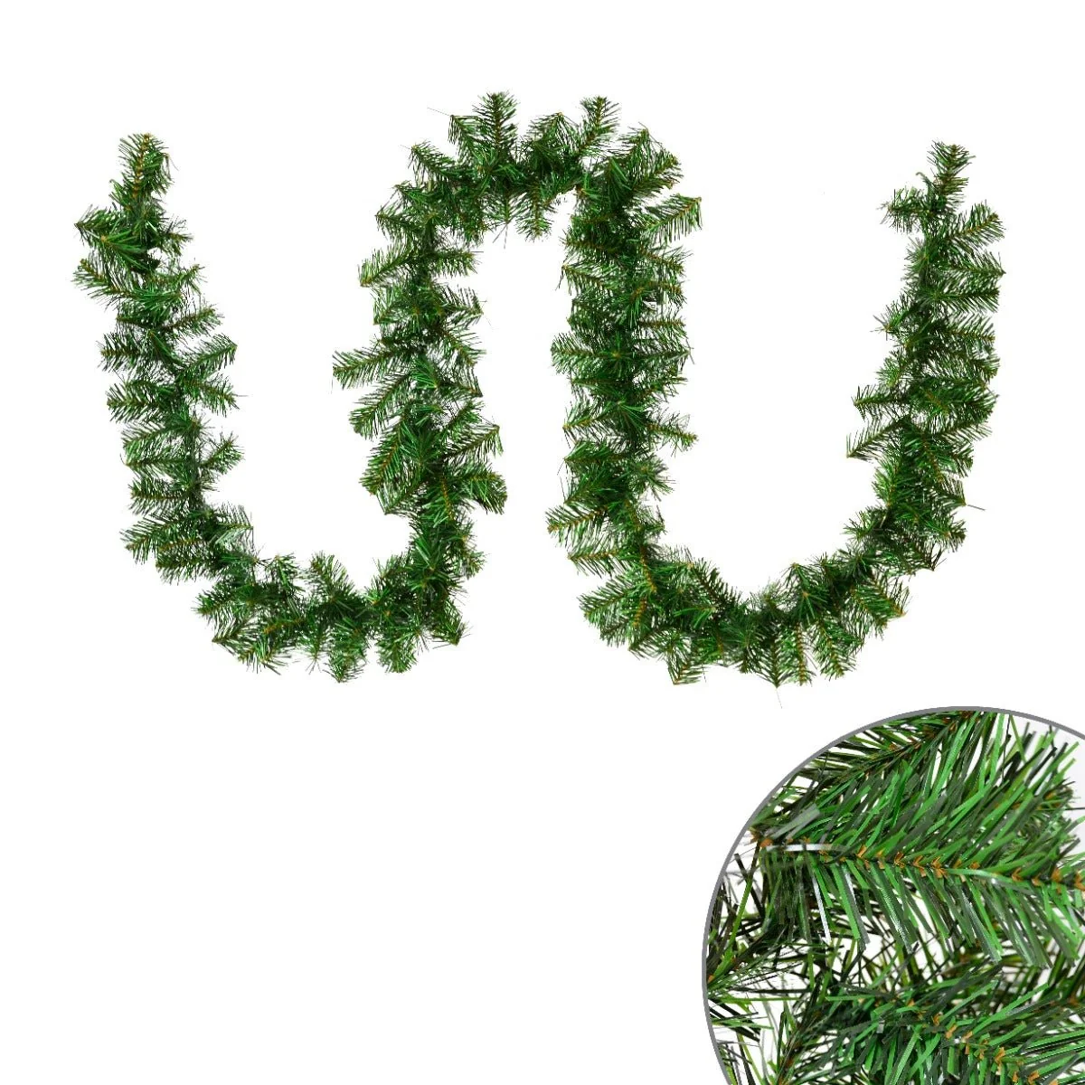 Refined Pine Garland With 180 Tips Functional