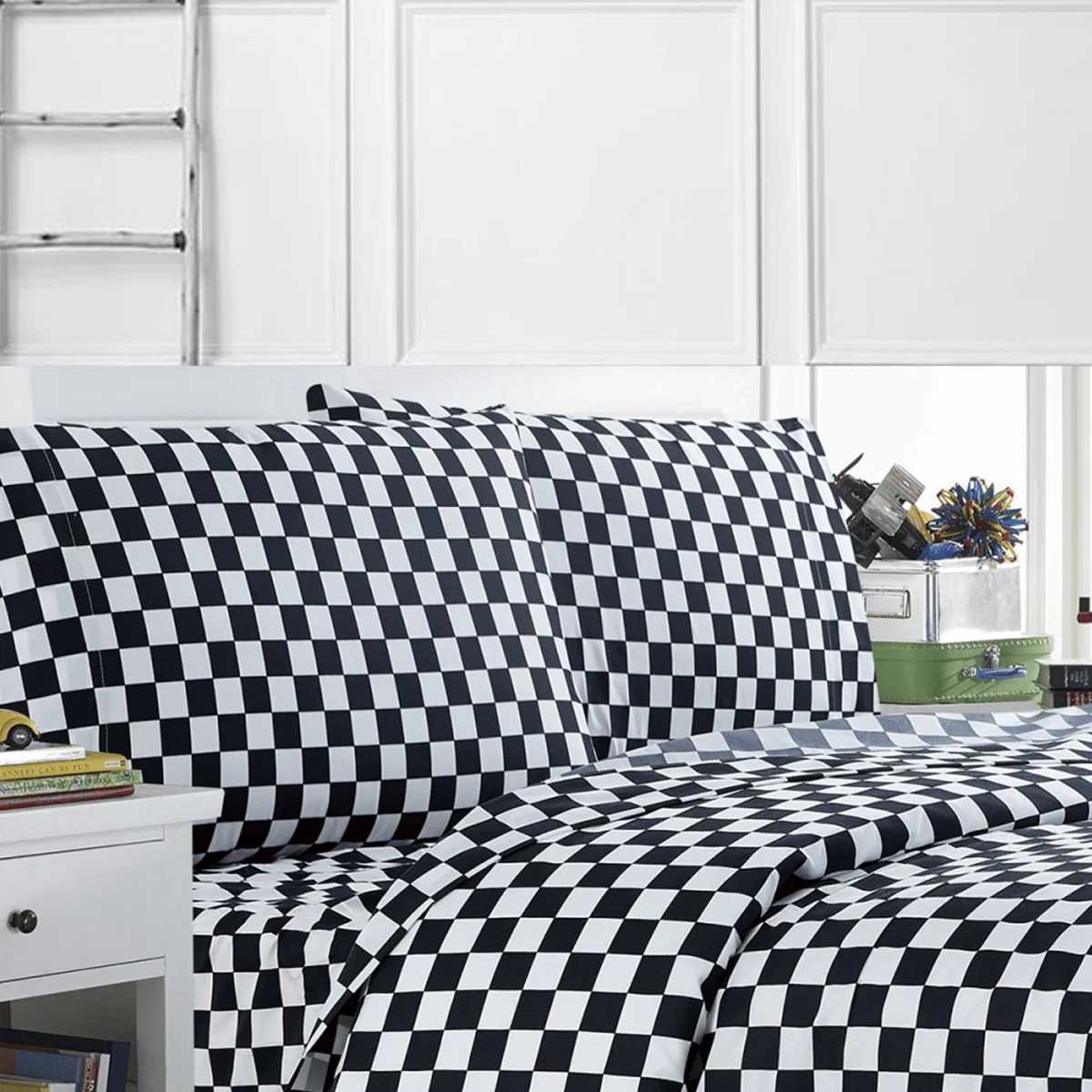Exceptional Racer Blue – MF Quilt Set High-Grade