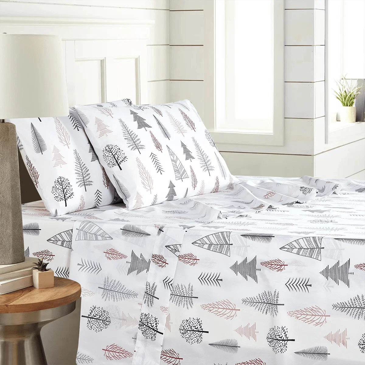 Clean Lauren Taylor- Elsie Microfiber Sheet Set Relaxed