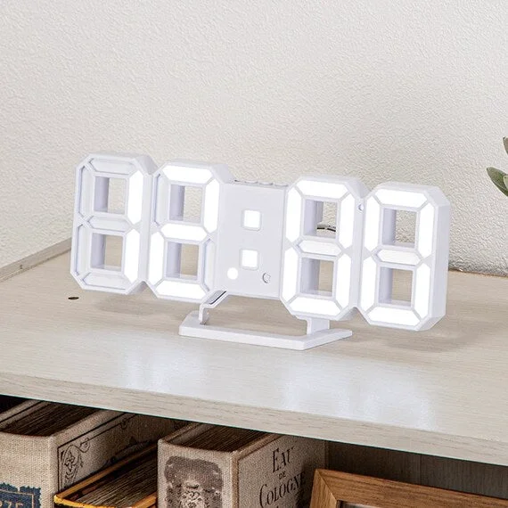 Contemporary 3D LED DIGITAL TABLE CLOCK S6111R Organic