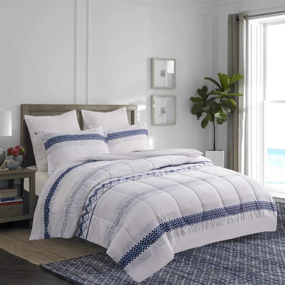 Exclusive Indigo Tribal-comforter Set Prestigious