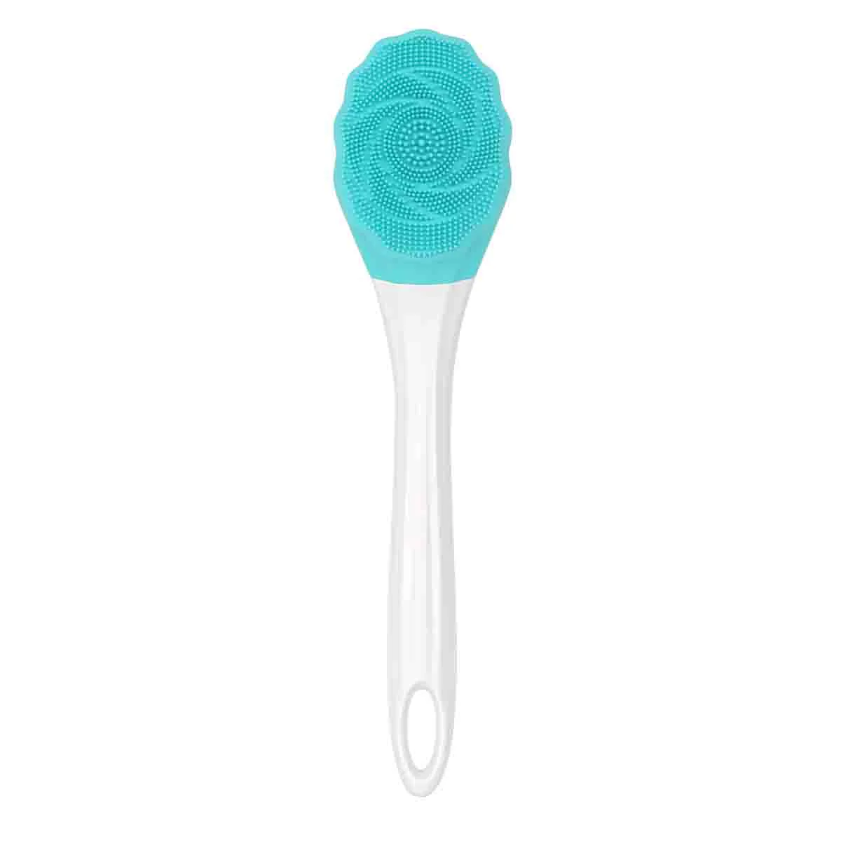 High-Grade Pure Natural-Bath Brush Rechargeable White blue Fine Crafted