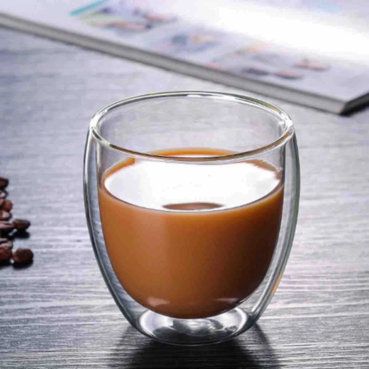 Dependable A La Cuisine – 2pcs Double Walled Glass Cup Organic