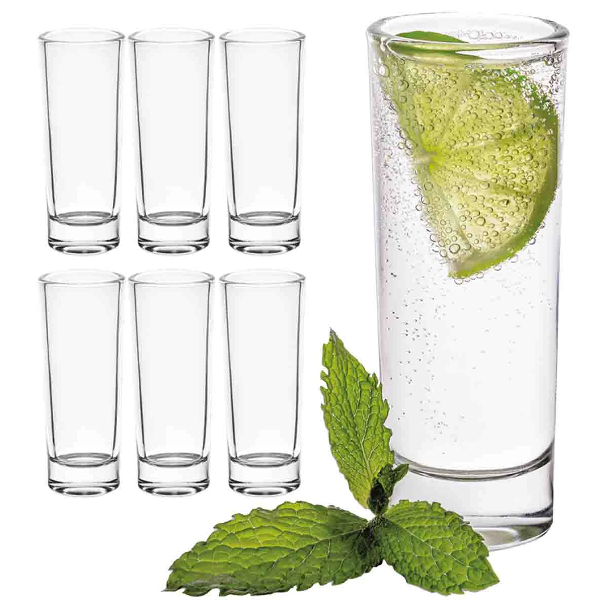 Prestigious Flair Shooter Glasses 60ml Set 6 Smooth