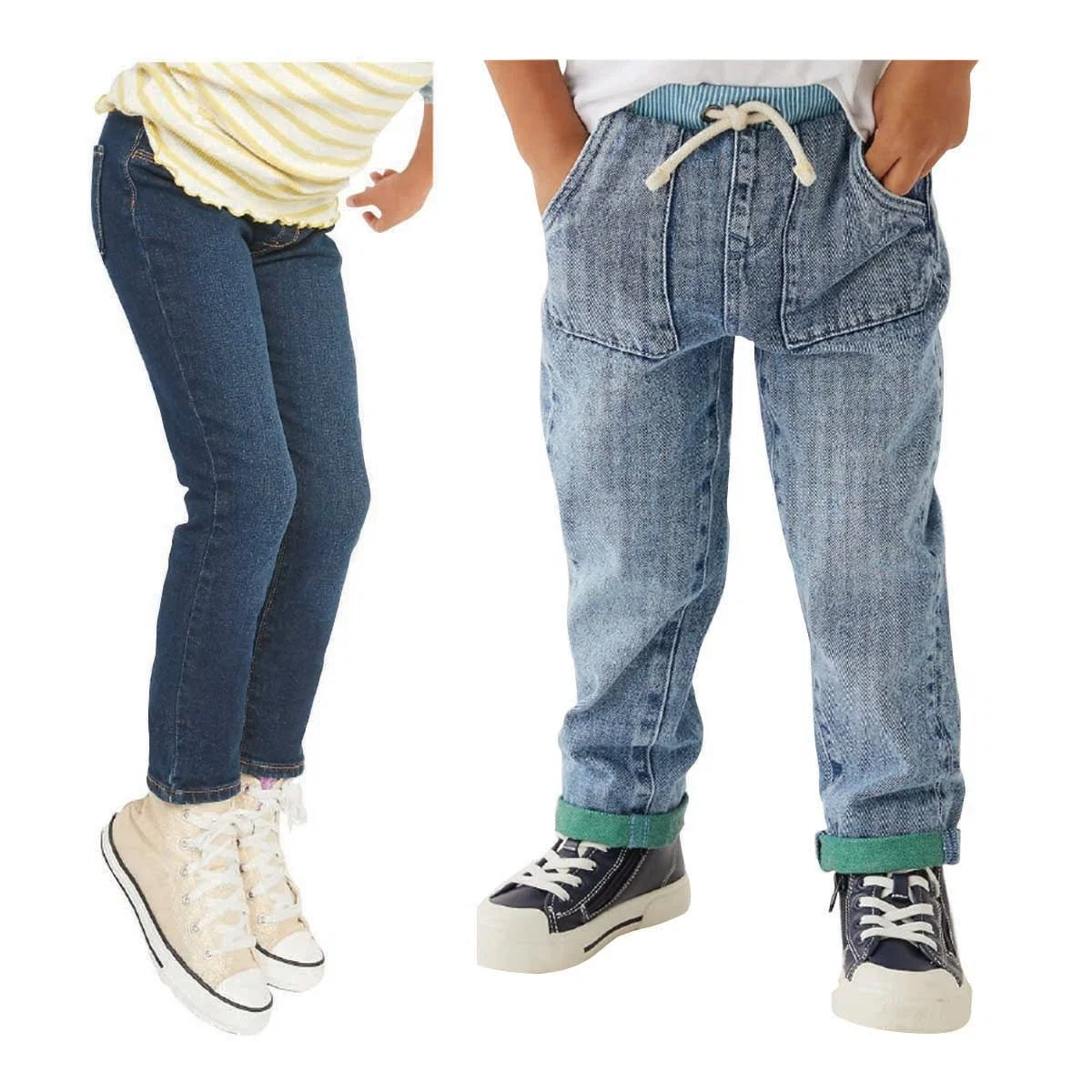 Practical Toddler Girls Pull On Jean Enhanced