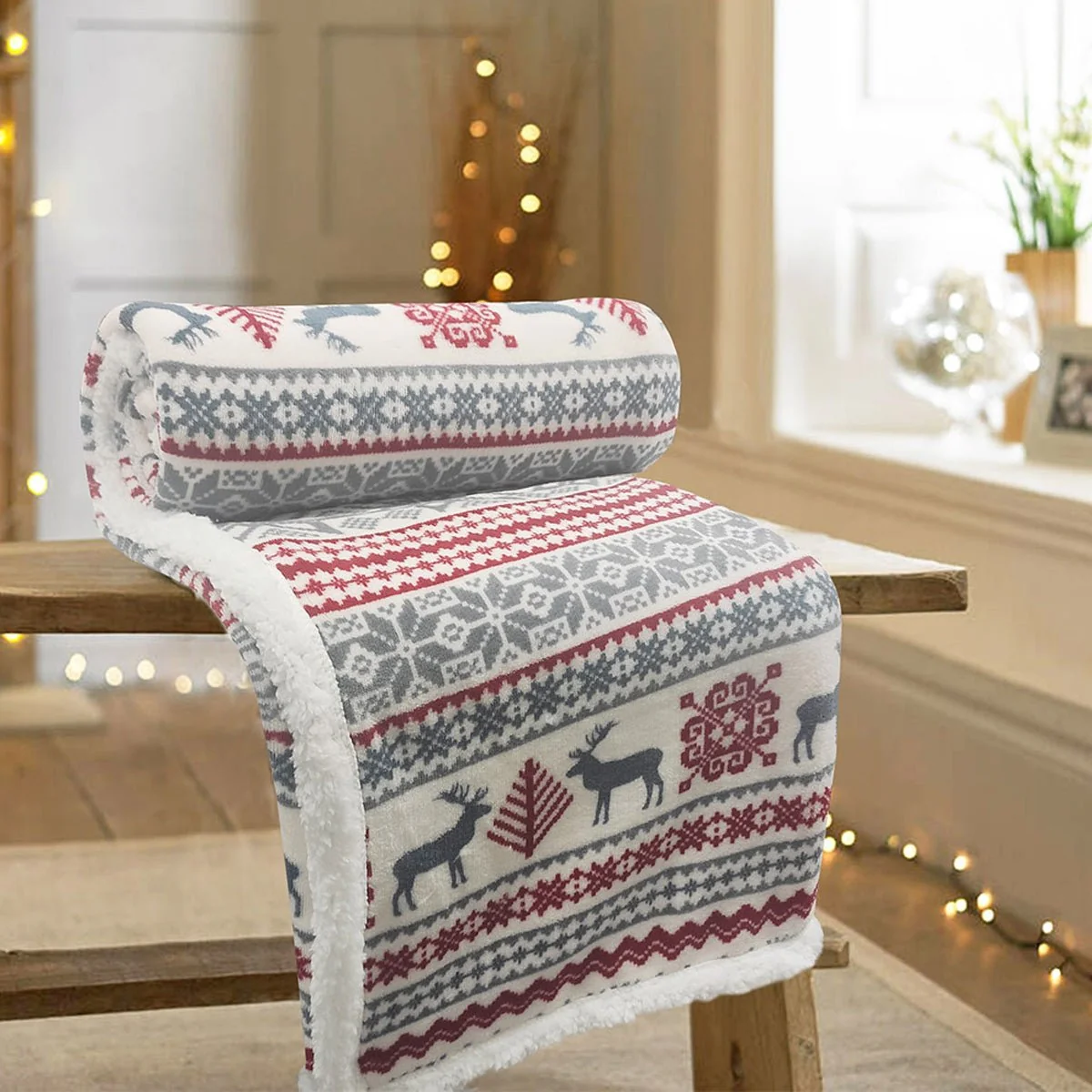 Effective Rustic Cabin – Winter Wonderland Throw Traditional