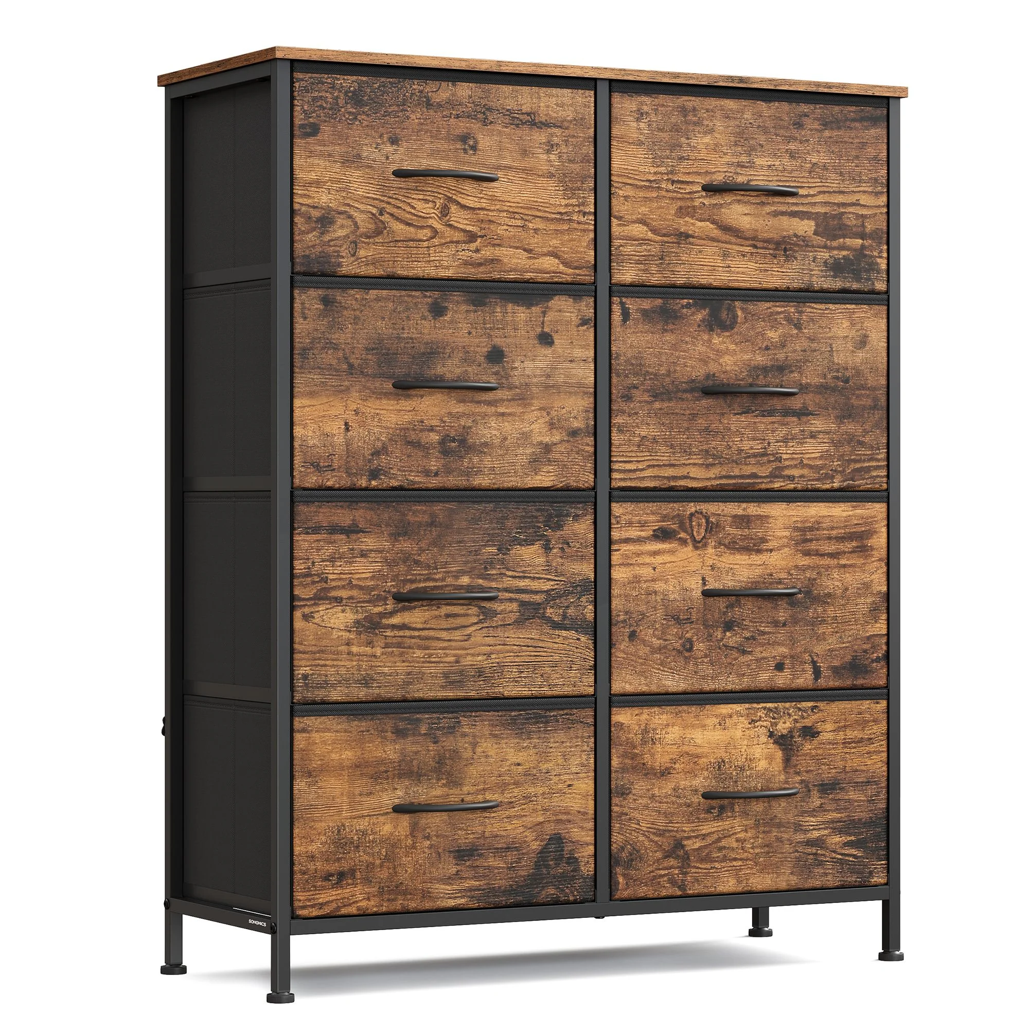 Specialty SONGMICS Tall Fabric Bedroom Storage Organizer with 8 Drawers Superior
