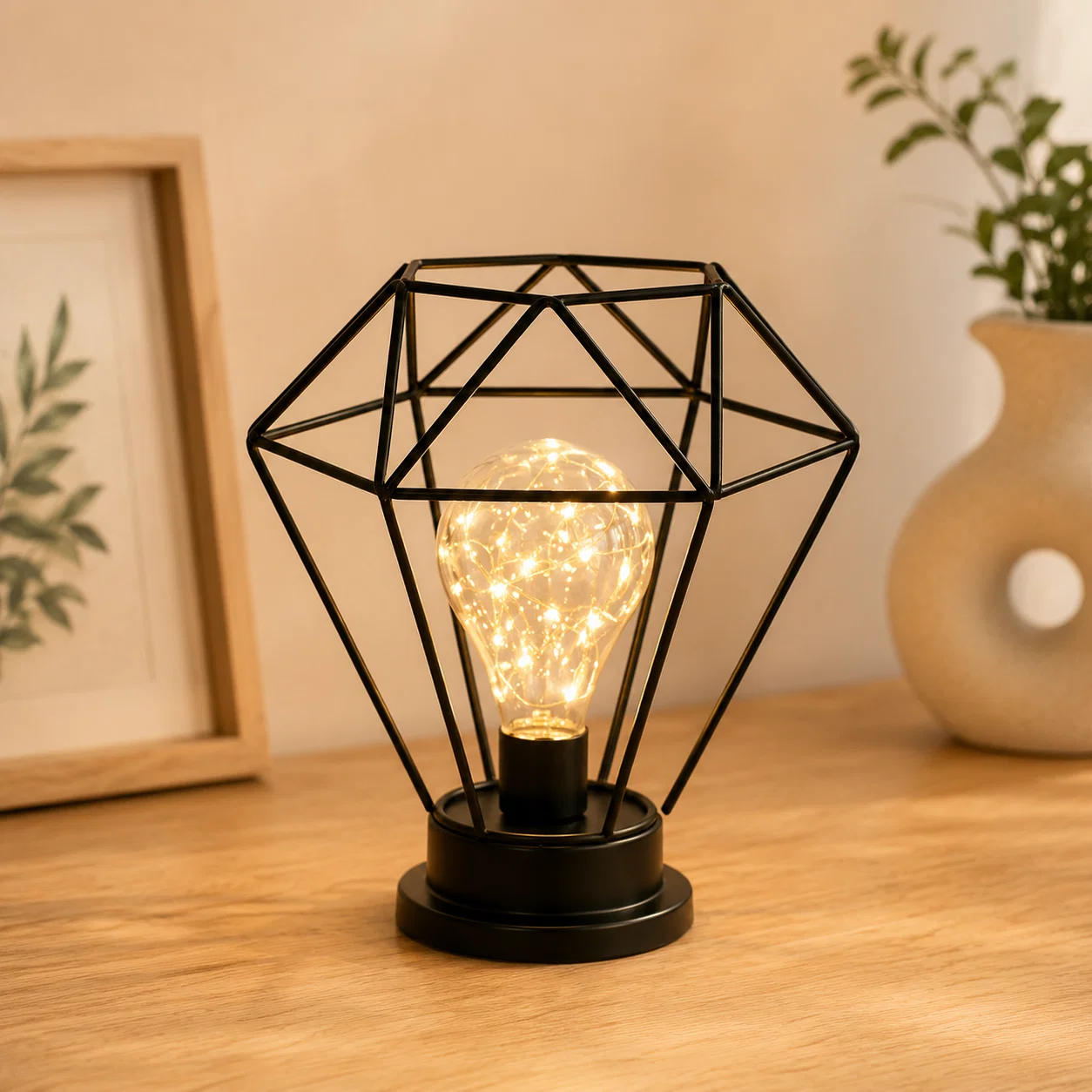 Minimalist LAUREN TAYLOR – Wire Light Black Environmentally Friendly