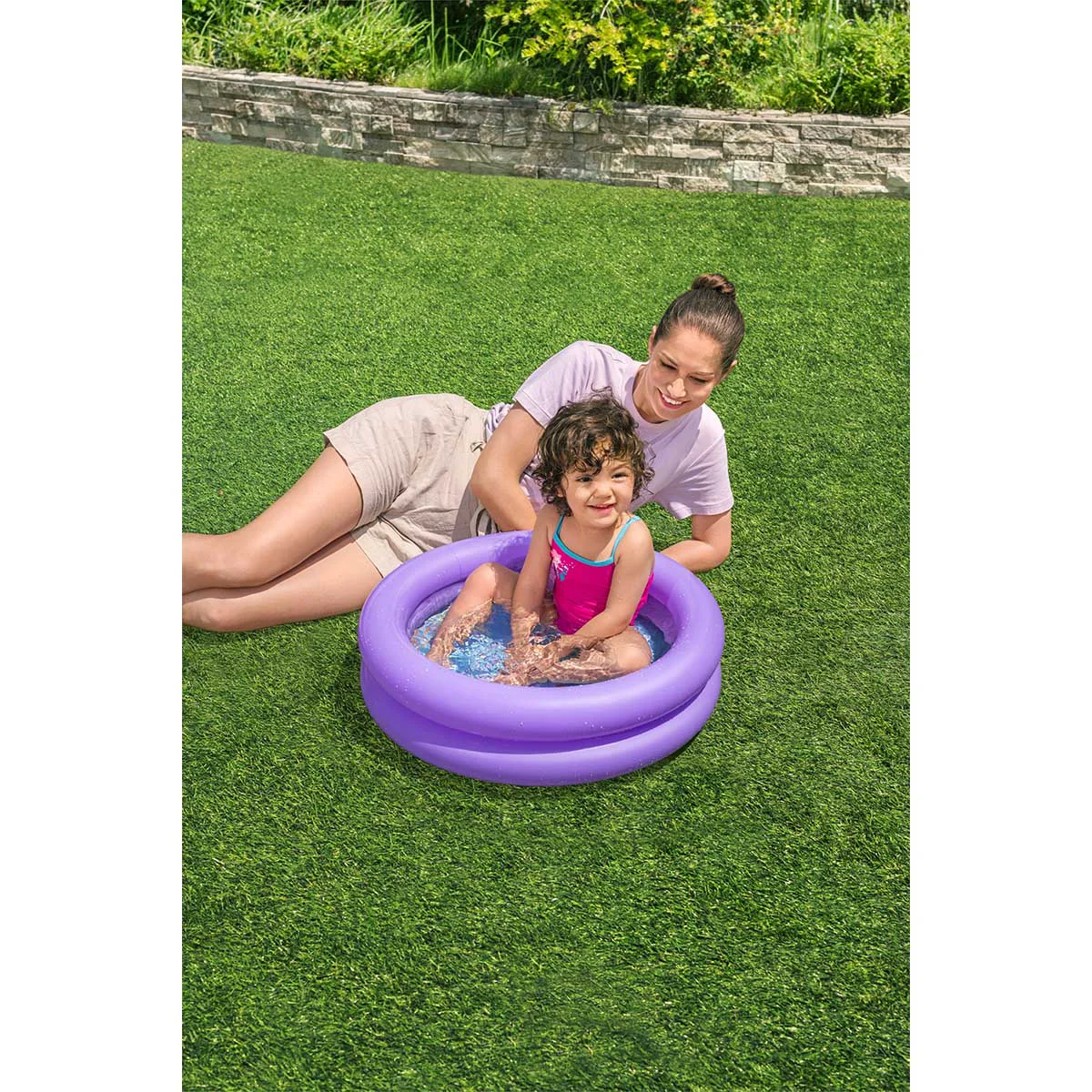 Consistent way® Round Double Ring Inflatable Kiddie Pool 61 cm x 15 cm Classic