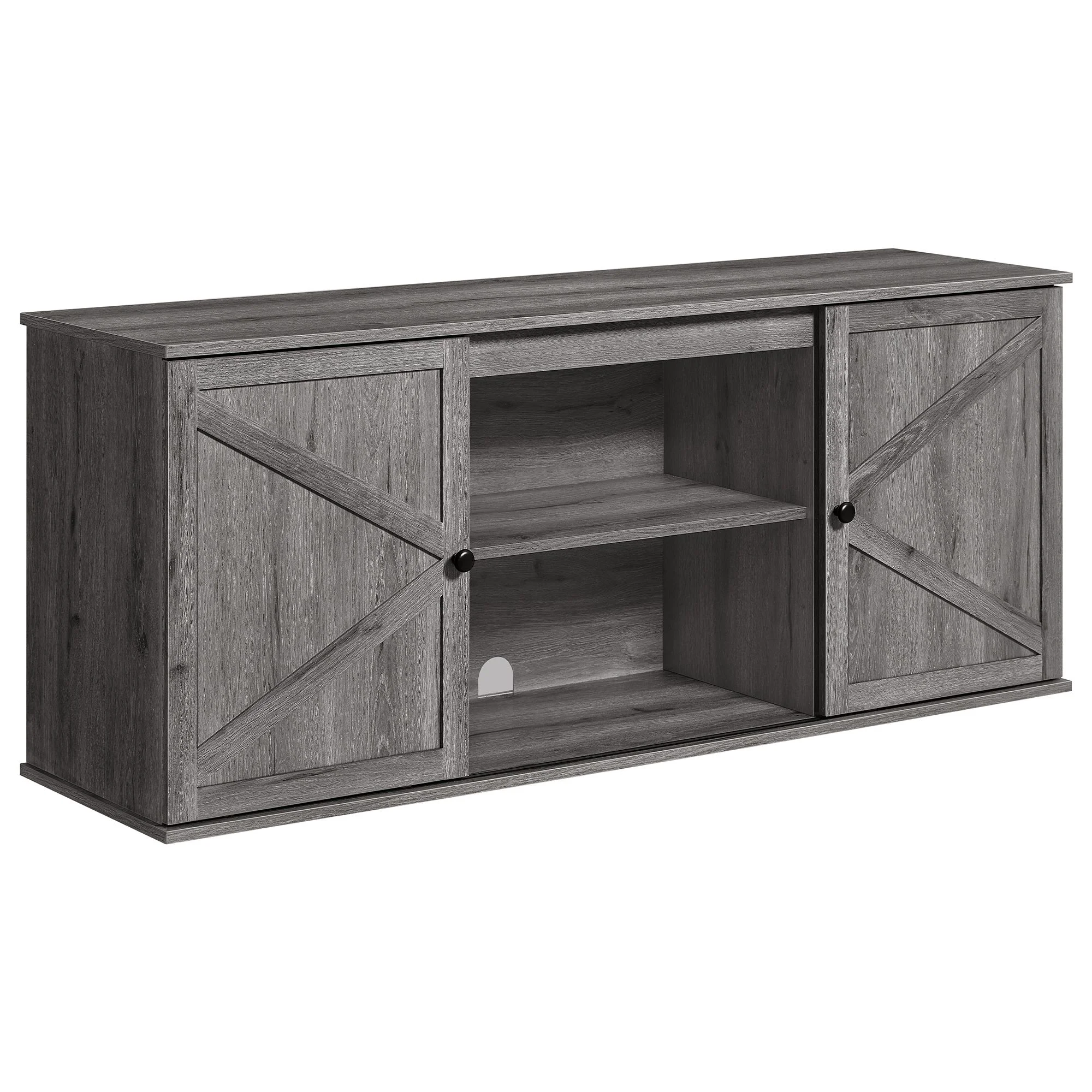 Detailed VASAGLE VASAGLE Farmhouse TV Stand for T up to 65 Inches Efficient