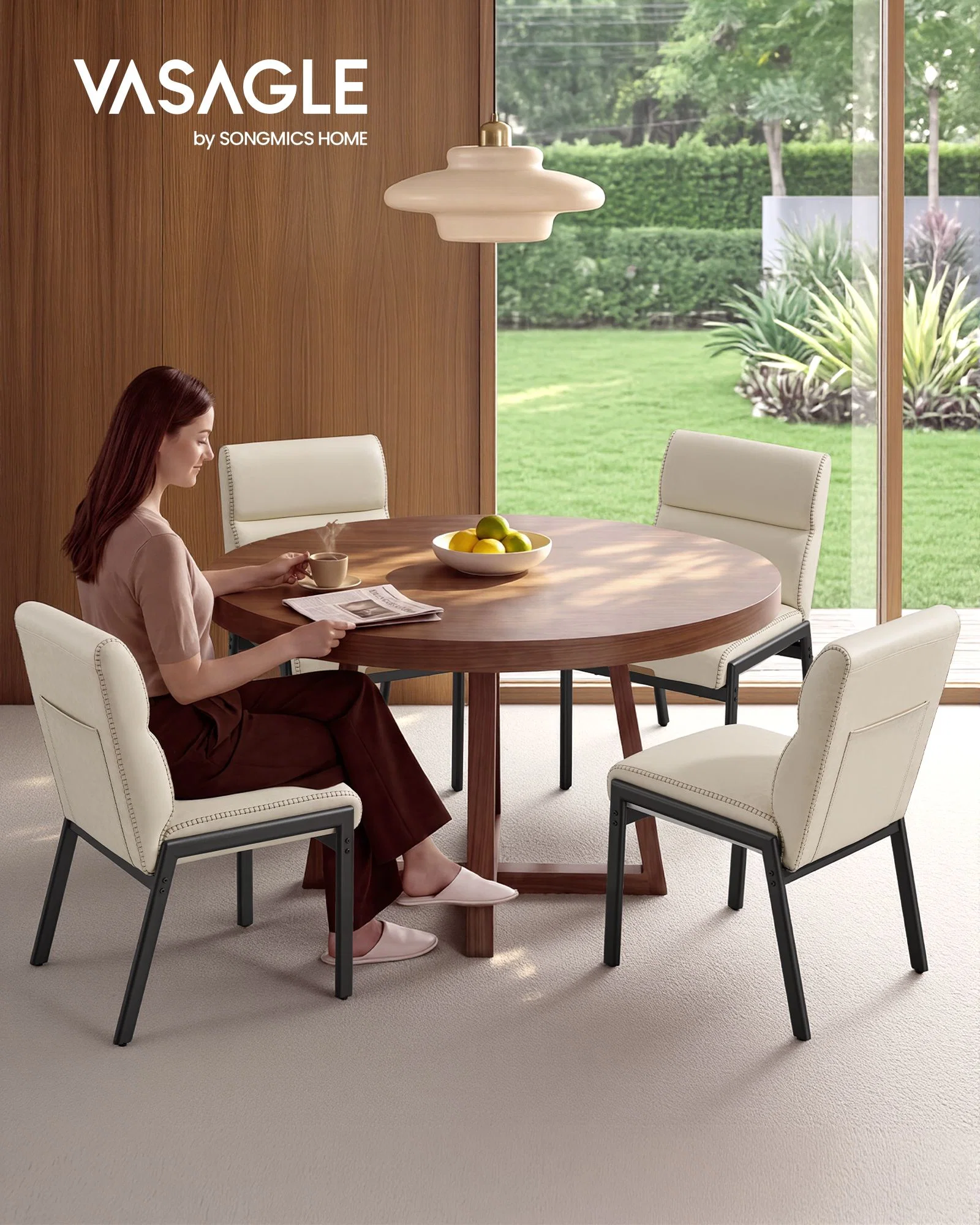 Exclusive VASAGLE VASAGLE Dining Chairs Set of 2 Secure