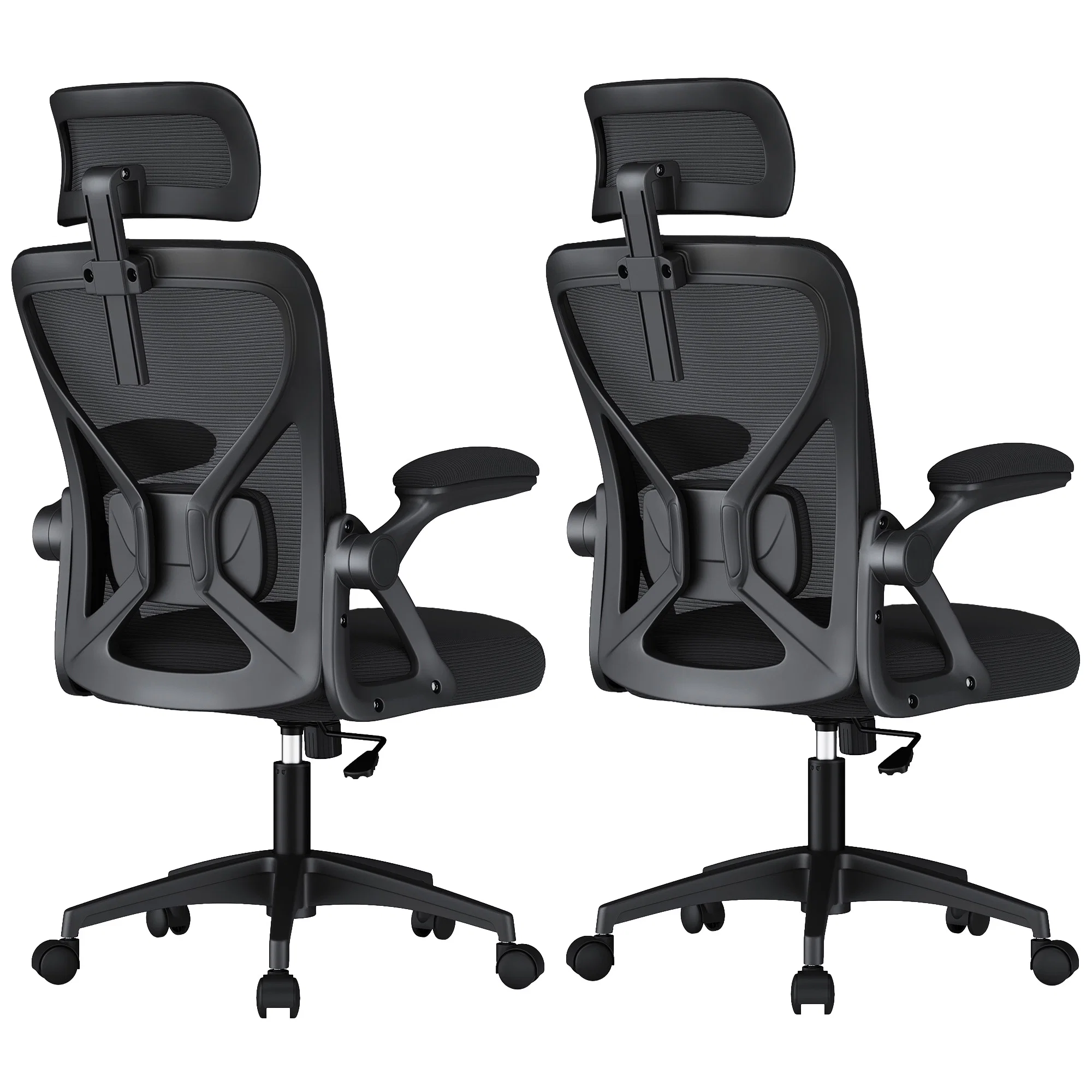 Original Design VASAGLE VASAGLE Ergonomic Mesh Office Chairs with Adjustable Lumbar Support and Headrest Powerful