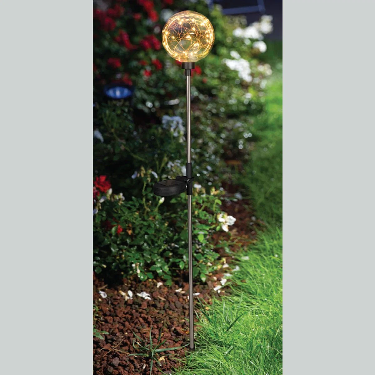 Top-Quality Crackle Solar Light 10x67cm Minimalist