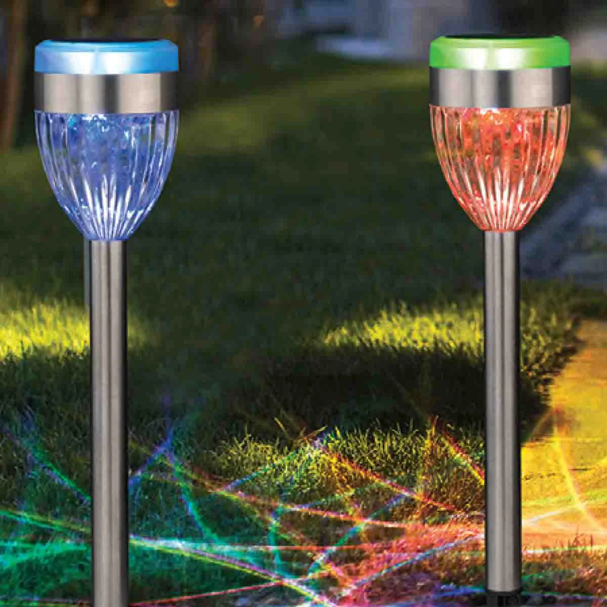 Exceptional Stainless Steel Solar Light with Colors Long-Lasting