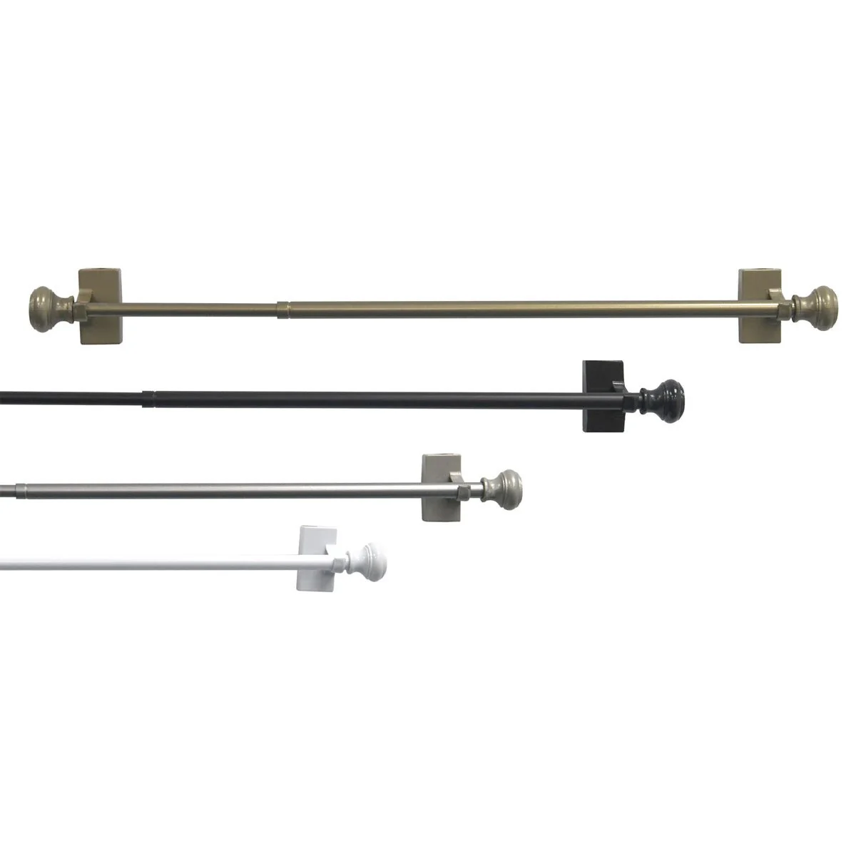 Expertly Made Lauren Taylor – Magnetic Adjustable Cafe Rod Set Versatile