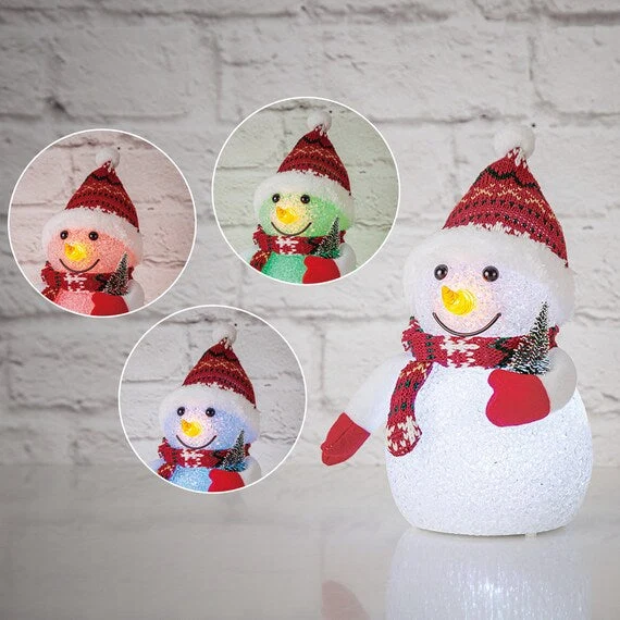 Modern LED ORNAMENT SNOWMAN L RE N3FL Prestigious