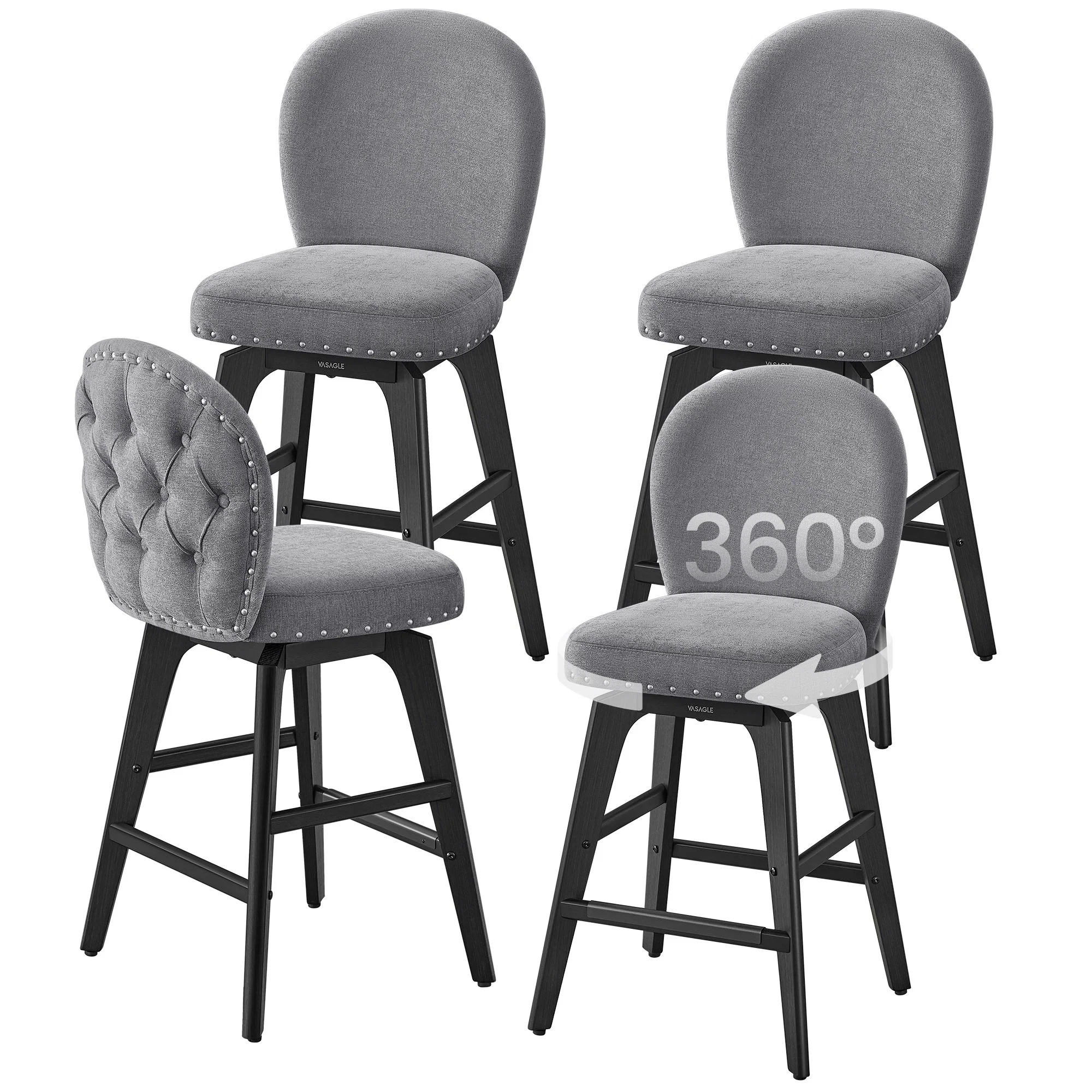 Proven VASAGLE VASAGLE Bar Stools Set of 4 Effective