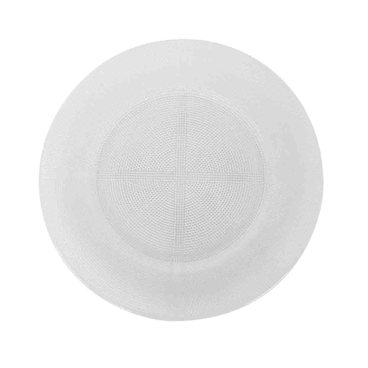 Unique Glass Charger Plate 13in Organic