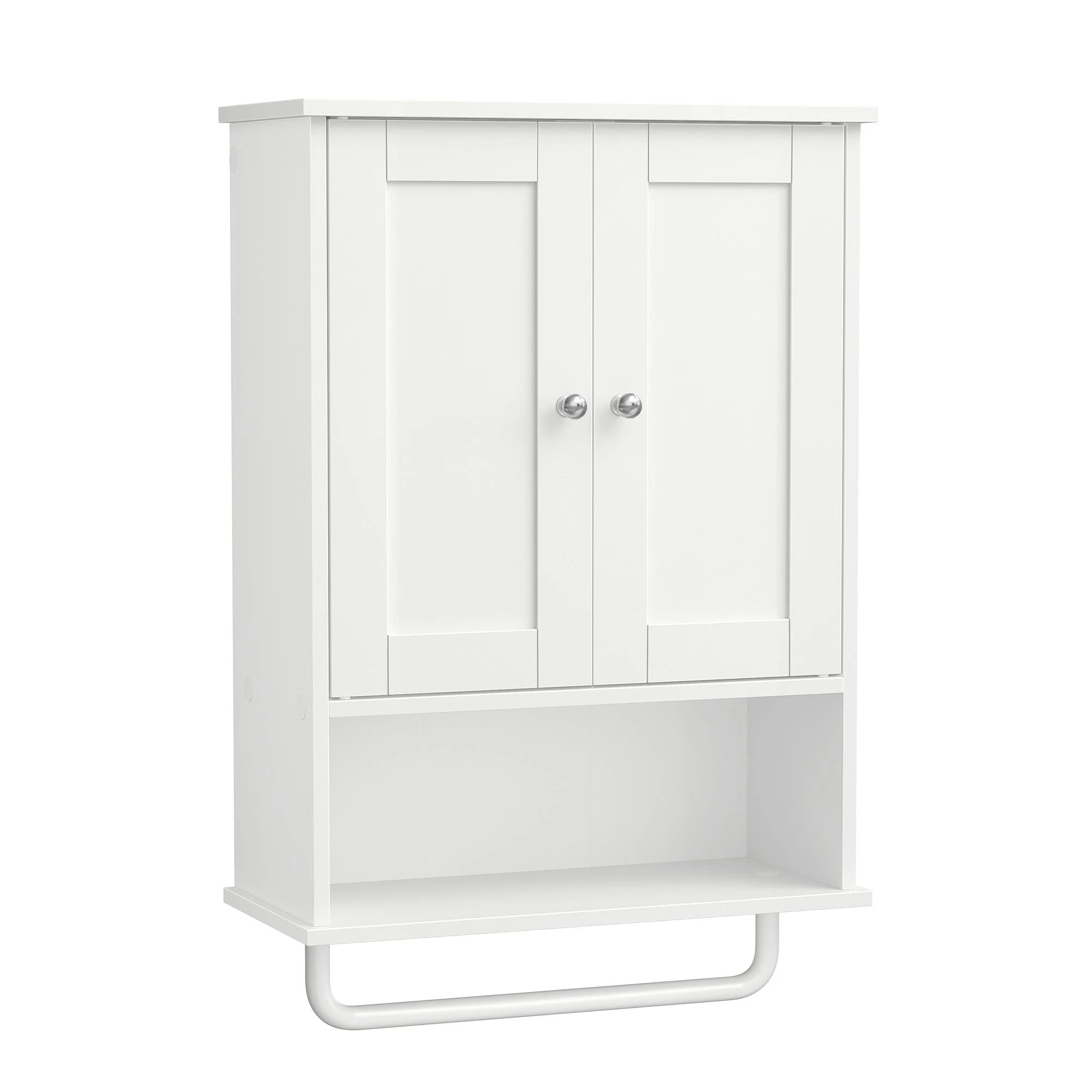 Fine Crafted VASAGLE VASAGLE Siren Collection – Hanging Bathroom Cabinet with Towel Rod Fashionable