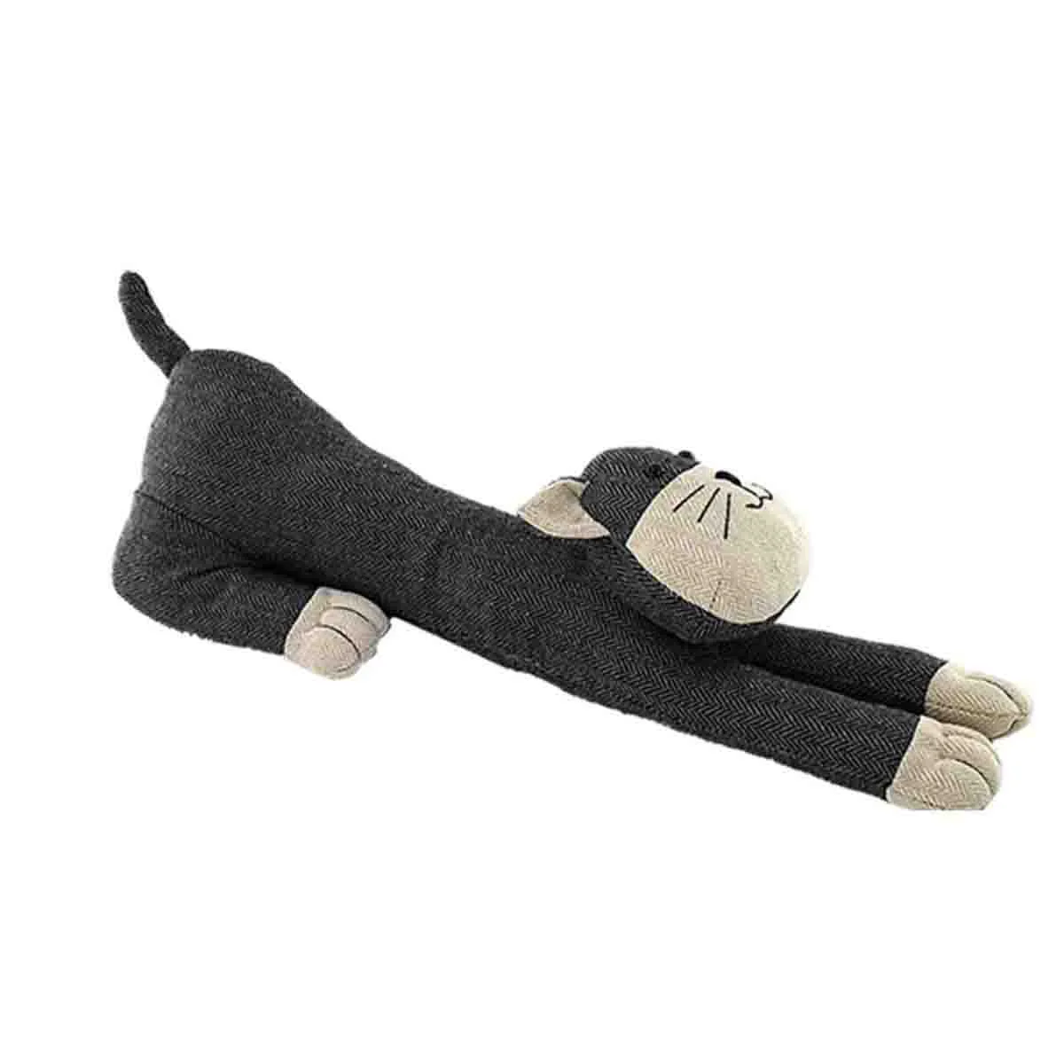 Certified Door Stopper Cat Long Charcoal Length 29 Sustainable
