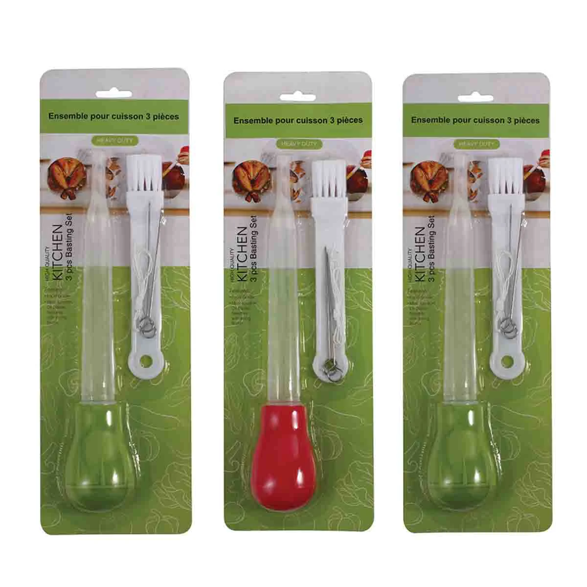 Expertly Made A La Cuisine- 3pcs Oil Basting Set Crafted
