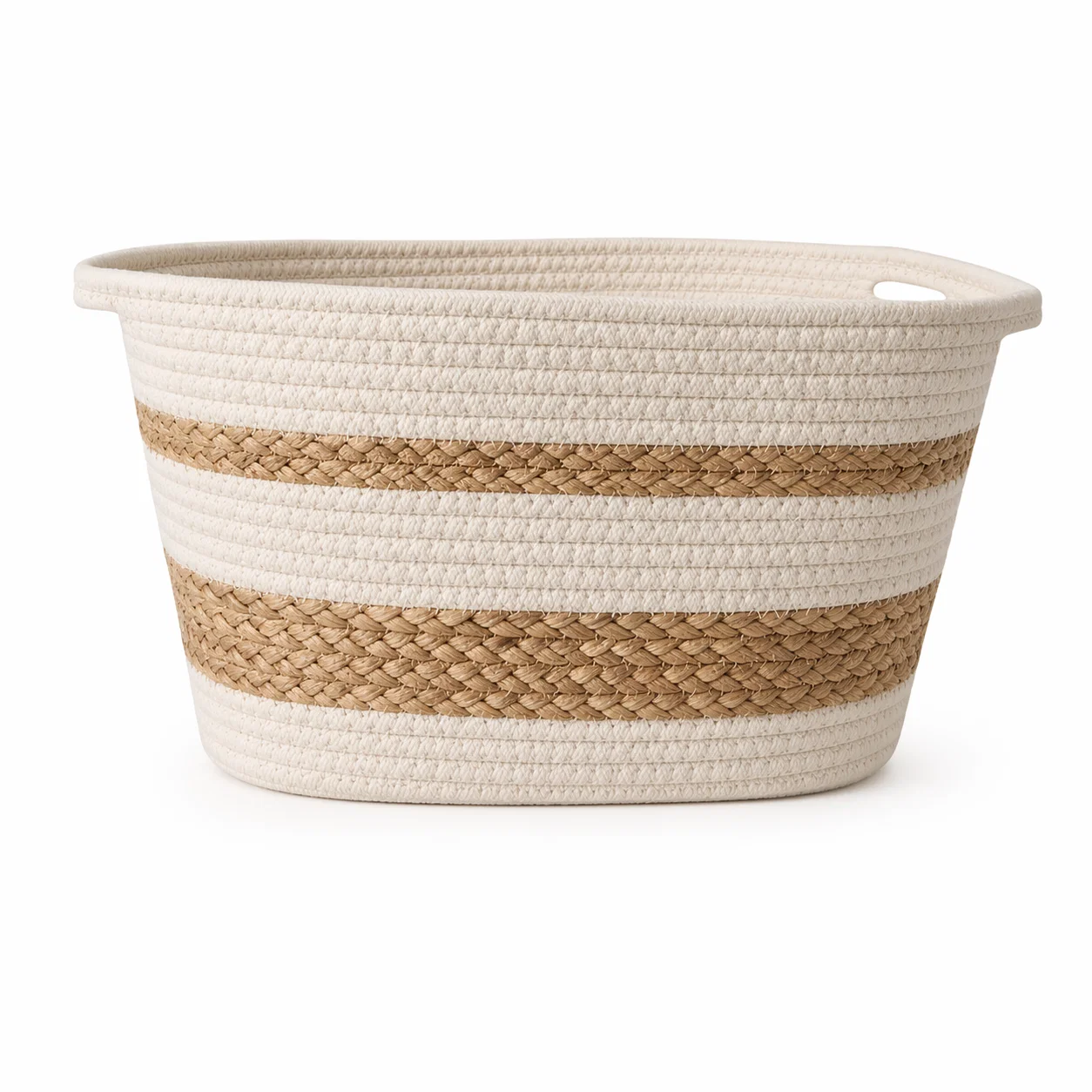 High-Performance Lauren Taylor-Rectangle 2 Tone Rope Basket Healthy