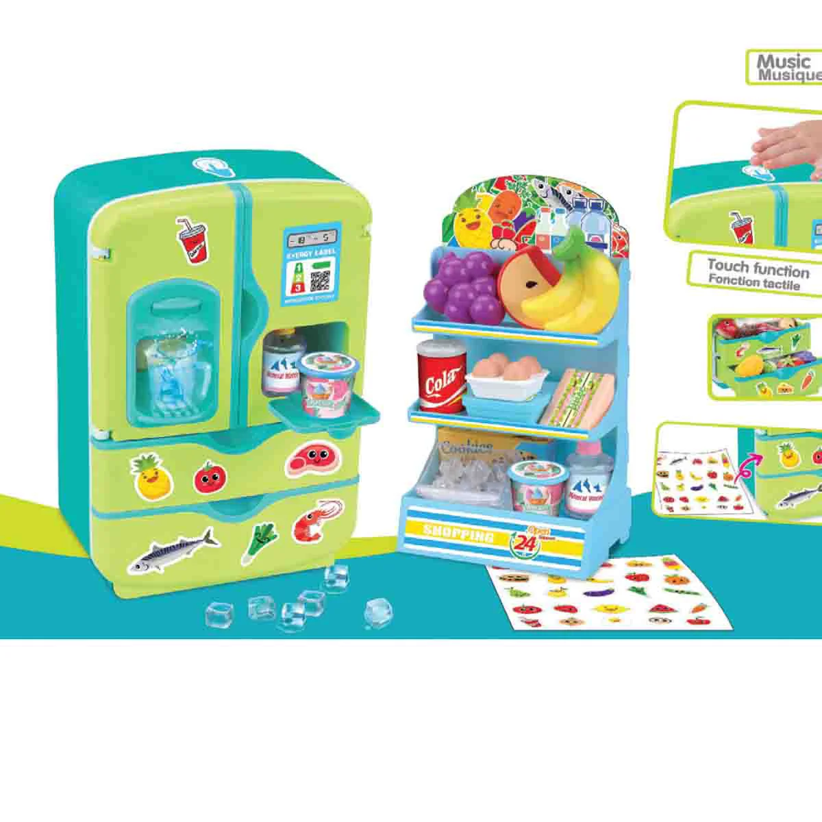 Unique Simulated Kitchen Refrigerator Toy Lightweight