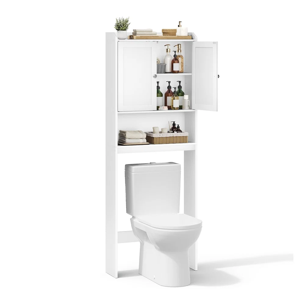 Fast VASAGLE Over The Toilet Storage Cabinet Bathroom Storage Cabinet with Doors High-Quality