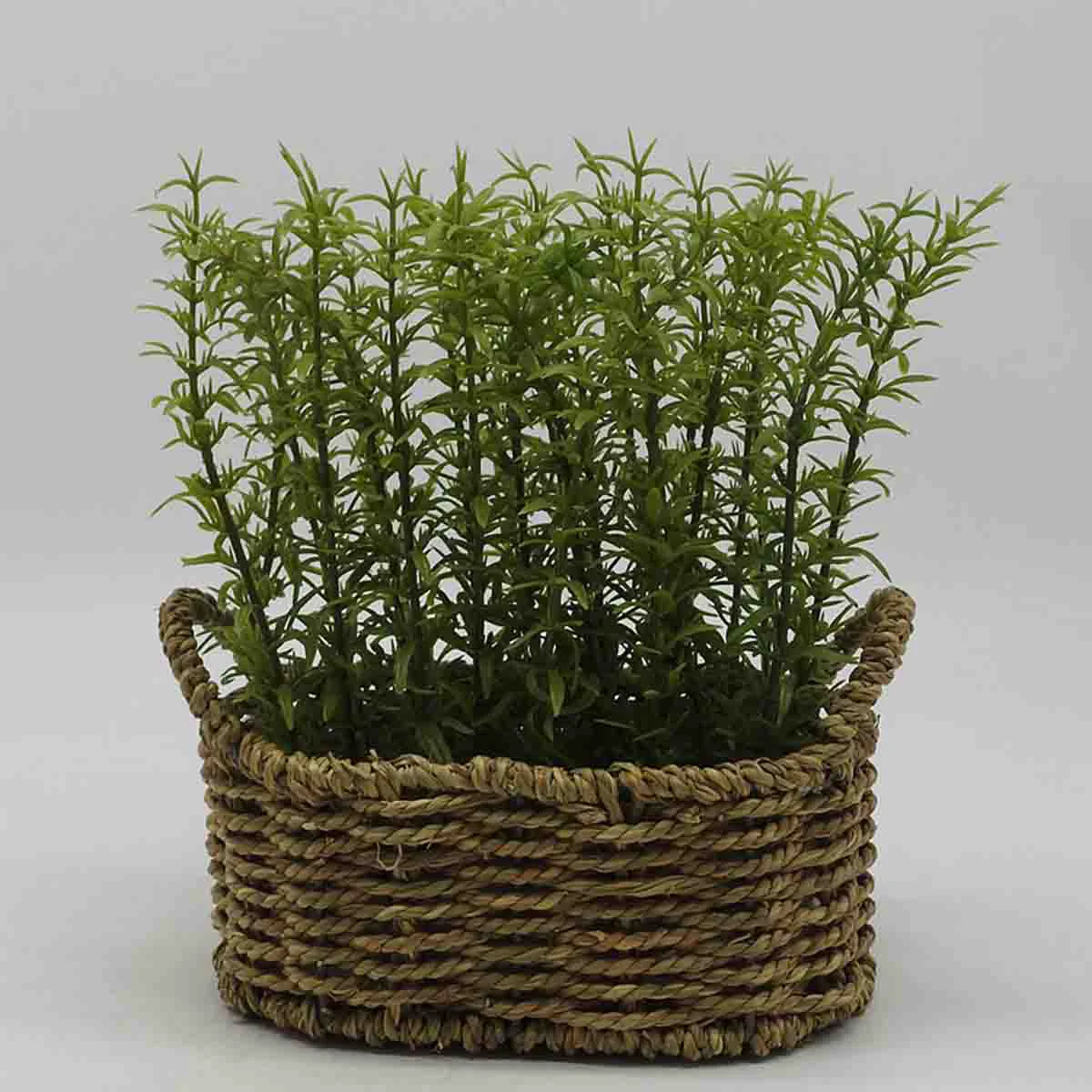 Next-Generation Lauren Taylor -Artificial Foliage in a Plastic Wicker Basket Exceptional